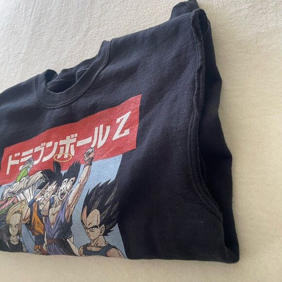 Dragon Ball Z Sleeveless Sweater Sz L Black Graphic Print Please Read - Picture 6 of 11